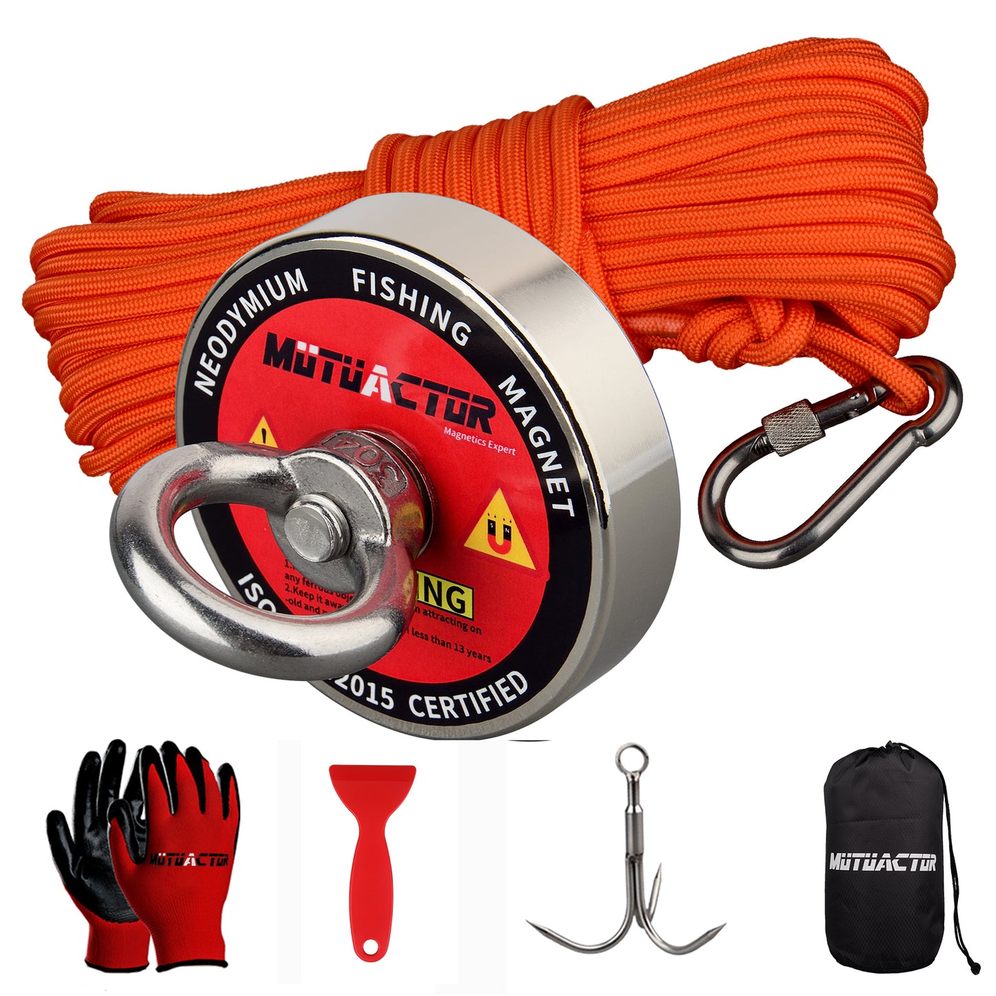 Grappling Hook Kit with Emergency Retrieval Magnet