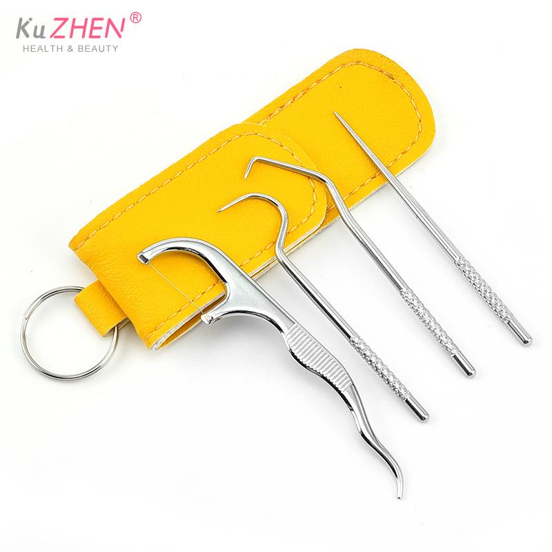 Portable Titanium Toothpick Bag Set Reusable Metal Toothpicks With Holders For Outdoor Picnics And Camping Sarro Dientes Tool