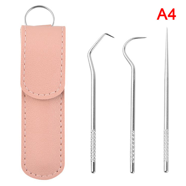 Portable Titanium Toothpick Bag Set Reusable Metal Toothpicks With Holders For Outdoor Picnics And Camping Sarro Dientes Tool