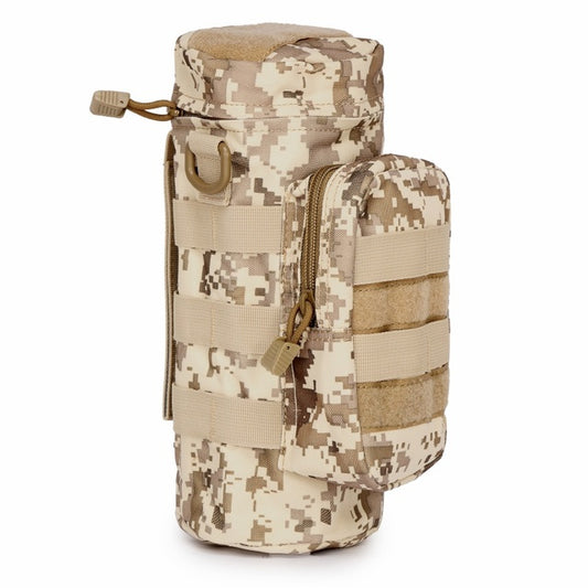 Outdoor Sports Tactical Molle Water Bottle Pouch Camo Camping Hiking Travel Portable Water Bag Kettle Holder Hunting Waist Bags