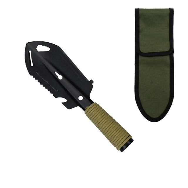 The 3-in-1 Multifunctional Hand Shovel Survival Multitool with Sheath