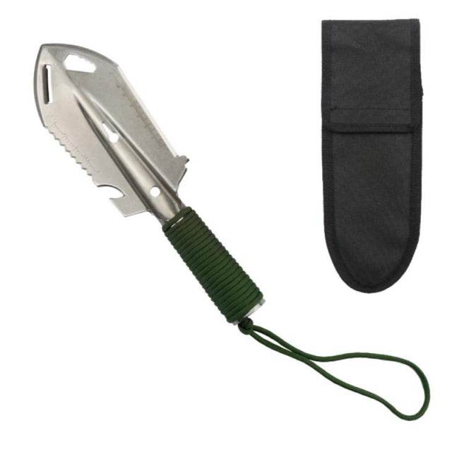 The 3-in-1 Multifunctional Hand Shovel Survival Multitool with Sheath