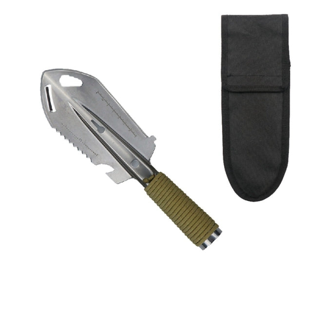 The 3-in-1 Multifunctional Hand Shovel Survival Multitool with Sheath