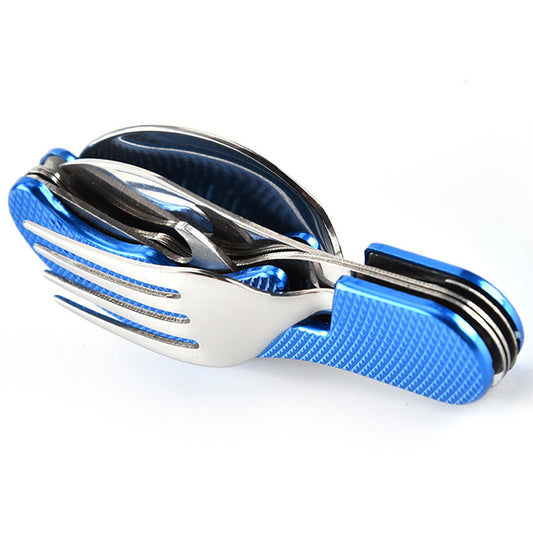 The 4-in-1 Stainless Steel Folding Tableware Set Multitool