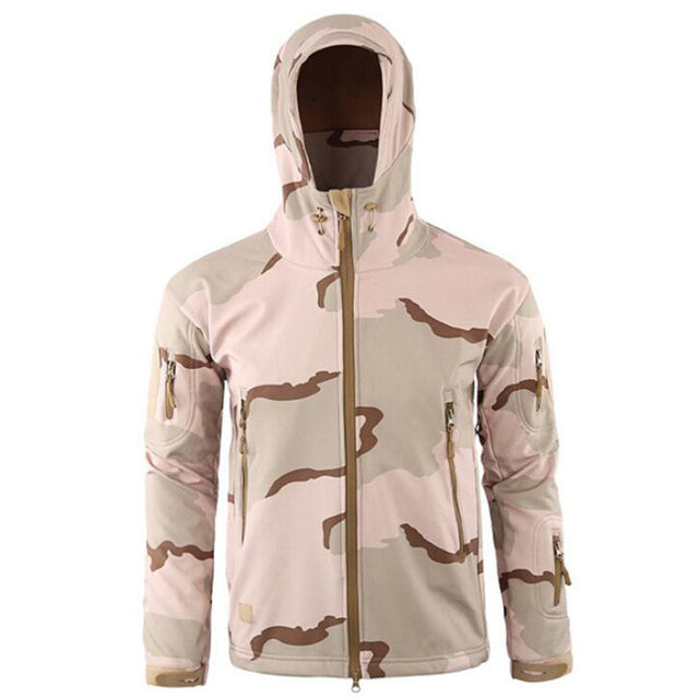 Outdoor Fleece Warm Hiking Jackets Softshell Waterproof Windbreaker Coats Military Tactical Camo Outerwear Hunting Clothing