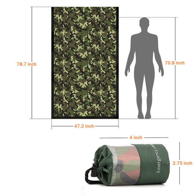 The Ultralight Waterproof Sleeping Bag Bivy Sack - Survival Sleeping Bag for Camping, Hiking, Outdoor, Activities