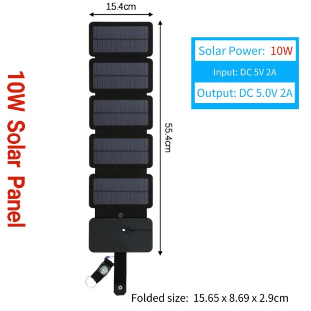 The Essential Survival 20W USB Foling Solar Panel Backpack