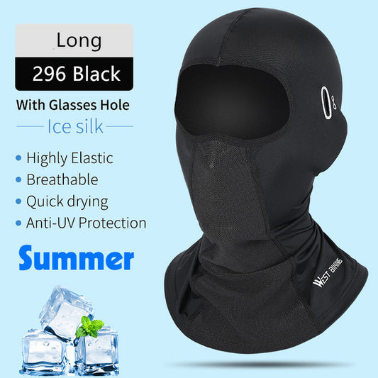 WEST BIKING Bicycle Cap Summer Anti-UV Hat Ice SIlk Balaclava Hiking Fishing Running Sports MTB Bike Cycling Breathable Headwear