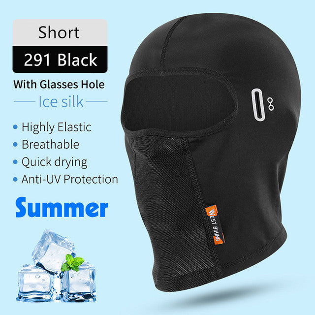 WEST BIKING Bicycle Cap Summer Anti-UV Hat Ice SIlk Balaclava Hiking Fishing Running Sports MTB Bike Cycling Breathable Headwear