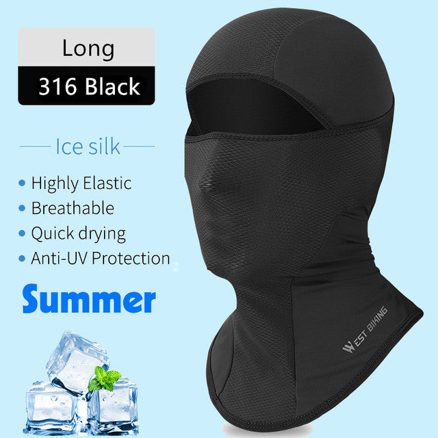 WEST BIKING Bicycle Cap Summer Anti-UV Hat Ice SIlk Balaclava Hiking Fishing Running Sports MTB Bike Cycling Breathable Headwear