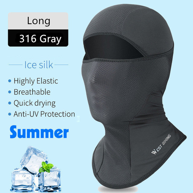 WEST BIKING Bicycle Cap Summer Anti-UV Hat Ice SIlk Balaclava Hiking Fishing Running Sports MTB Bike Cycling Breathable Headwear