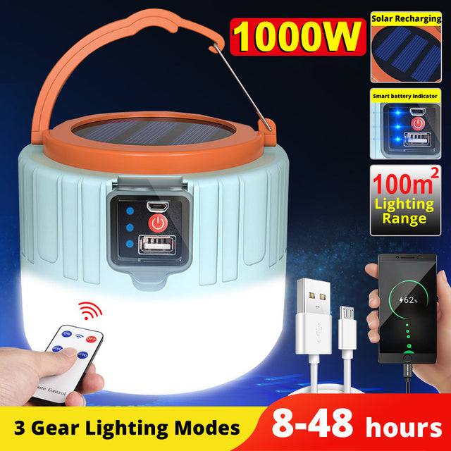 Solar Portable Camping Lantern with USB/Charger