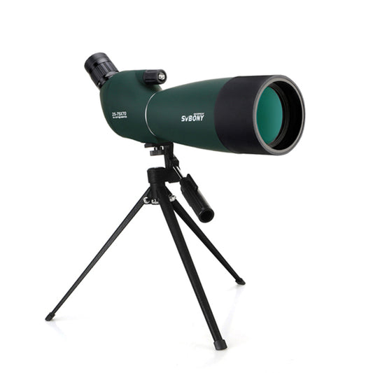 SVBONY SV28 telescope 25-75x70 Spotting Scope monocular Powerful Binocular Bak4 Prism FMC Waterproof w/ Tripod camping equipment