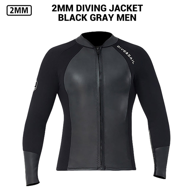 Neoprene 2MM Men Women Wetsuit Jacket Pants Scuba Diving Suit Surf Snorkeling Underwater Fishing Spearfishing Kitesurf Equipment