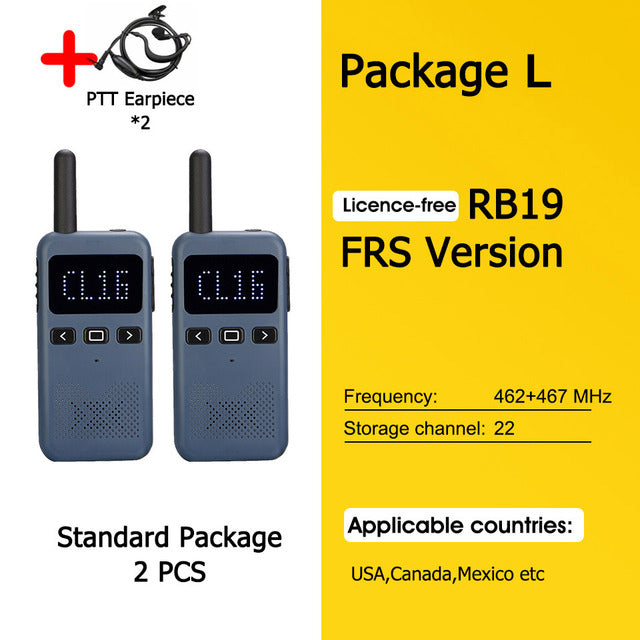 Walkie Talkie Mini Retevis USB Type C Phone RB619 PMR 446 Radio Walkie-Talkies 1 or 2 pcs Two-way Radio Portable radio PTT Hotel