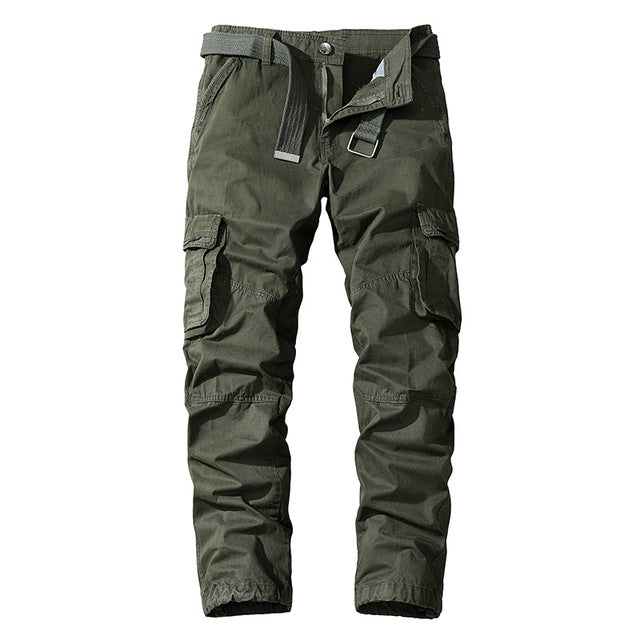 Military Trouser Men Cotton Tactical Cargo Pants Multi Pocket Work Joggers Male Casual Outdoor Hiking Sweatpants Men&#39;s Clothing