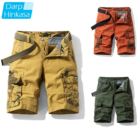 Summer New Tactical Jogger Cargo Shorts Men Camouflage Military Casual Shorts Men Cotton Brand Loose Men Shorts Men Clothing