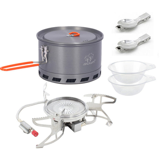 Ultralight Outdoor Camping Cookware Pot, Stove and Utensil Set